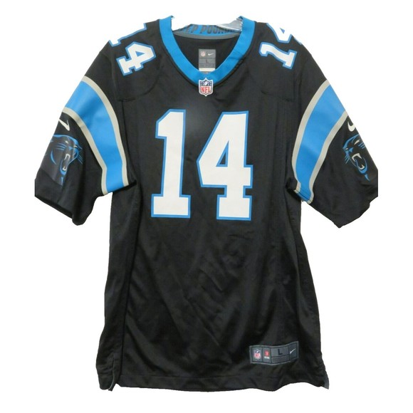 Carolina Panthers Sam Darnold Nike Black Player Game Jersey Sz L Authentic NWOT - Picture 2 of 9